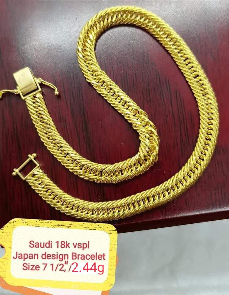 Triple lock Japan Style Bracelet Saudi Gold | Lazada PH
