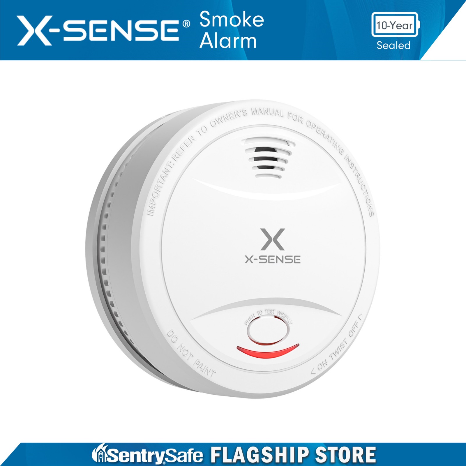 X-SENSE SD12 Smoke Alarm with 10-Year Battery
