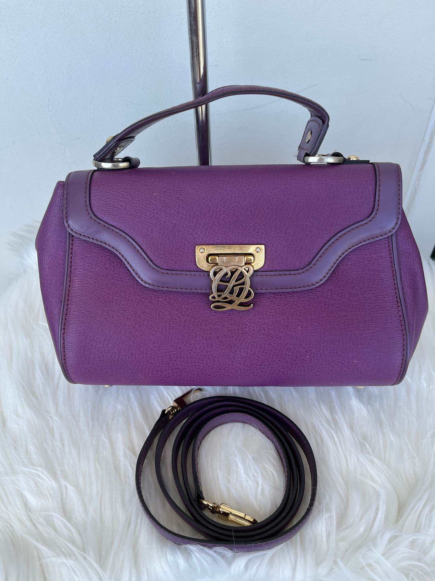 25 Preloved Louis Quatorze Purple Hand Bag w/ Sling (Guaranteed Authentic)