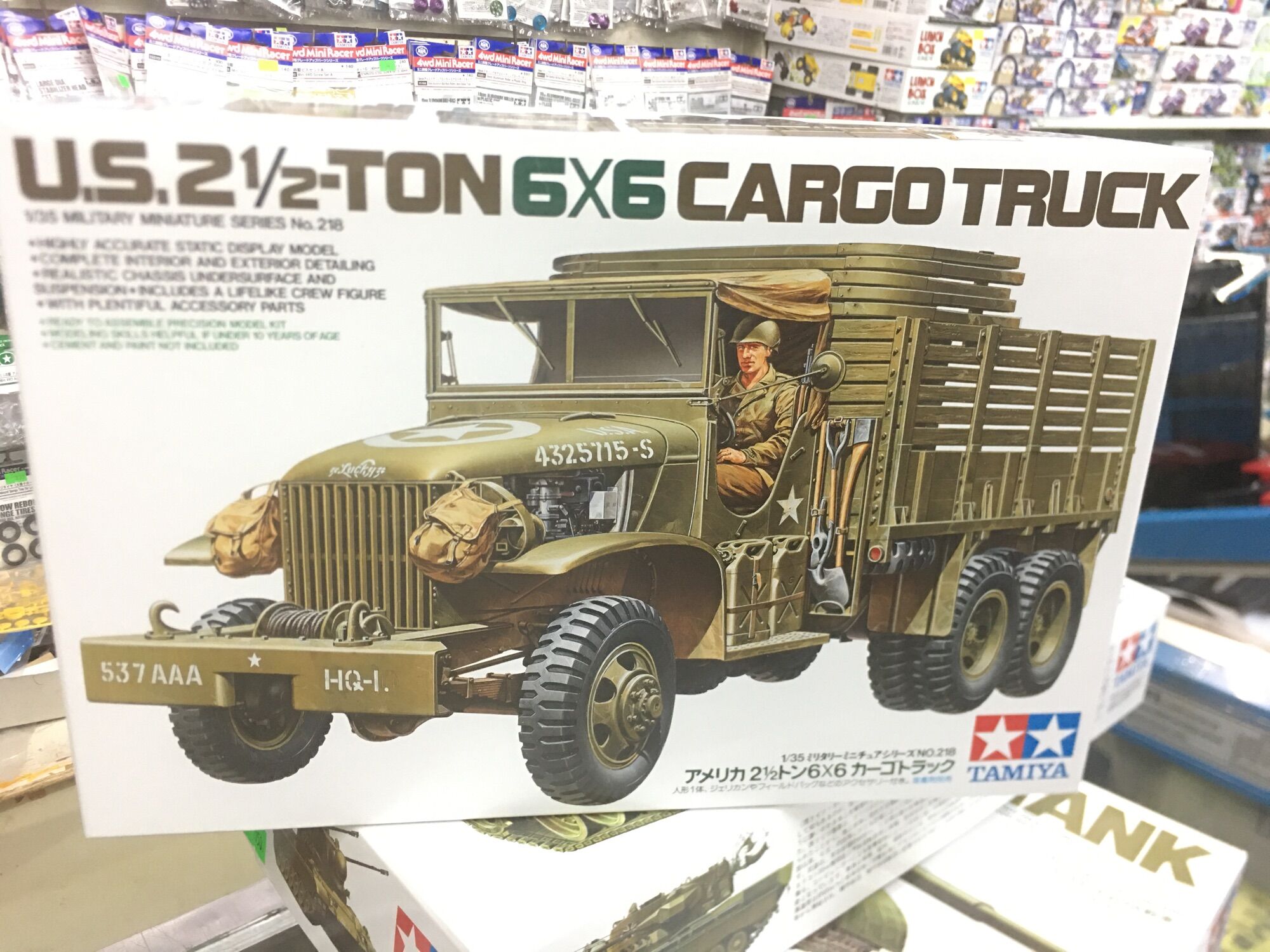 Kit Maquette Tamiya U.S. 2 1/2-Ton 6x6 Cargo Truck - Échelle 1/48, Référence 32548, Neuf