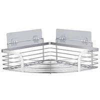 Stainless Steel Triangle RackKitchen Bathroom Storage RackSpace-Saving Shampoo Soap Storage ShelvesShower Organiser Shelf