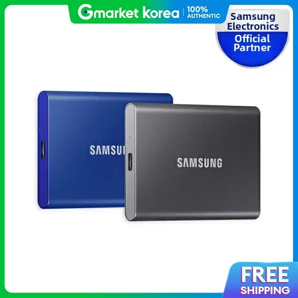 Samsung Officially Certified Portable External Ssd T7 1TB Mu PC1T0H Ww Blue