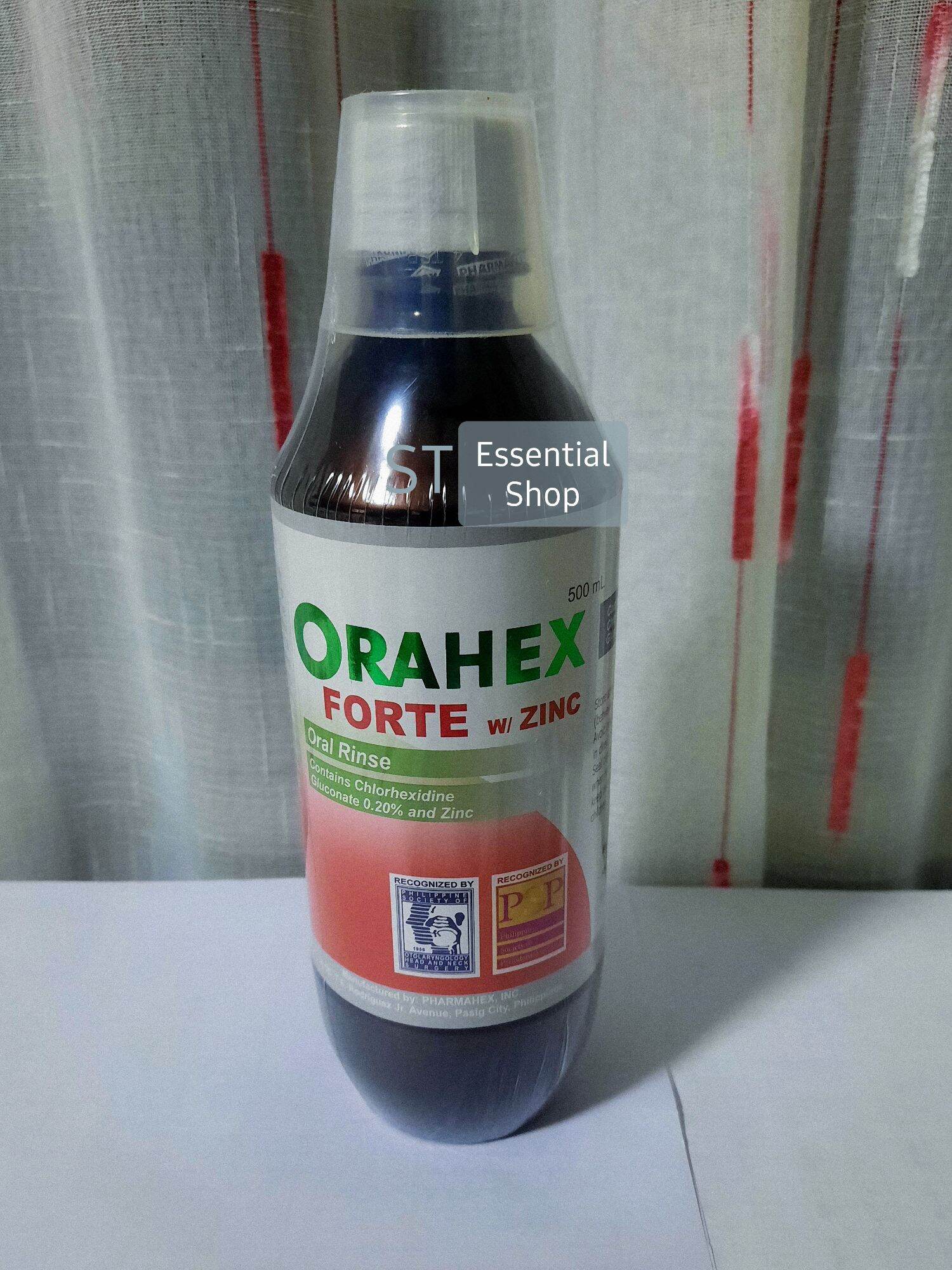 Orahex Forte w/ Zinc Mouthwash 500ml Lazada PH