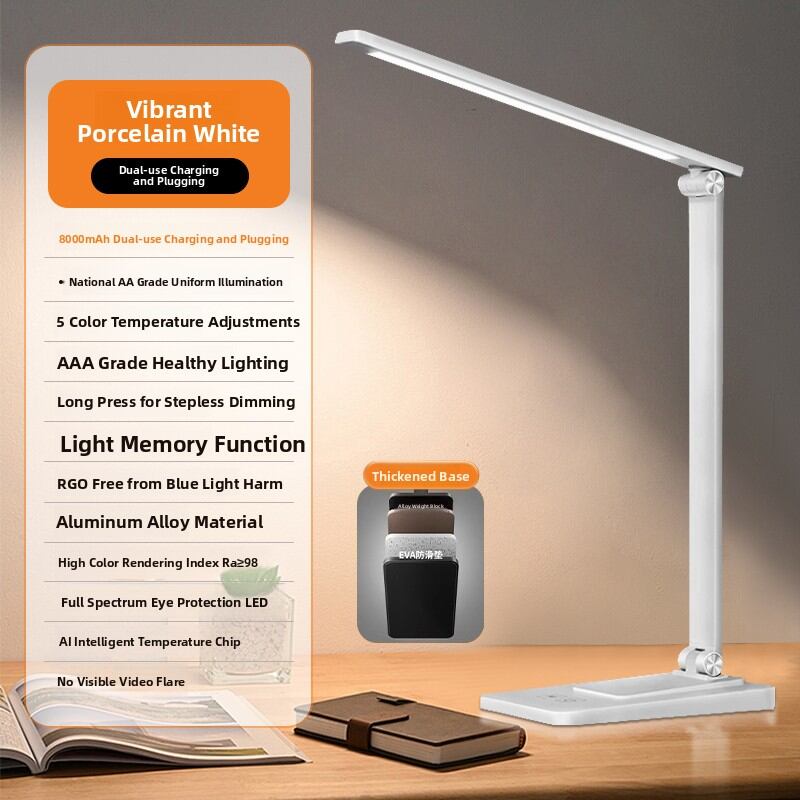 Ruijie(Rujie Networks) | Eyes Protection Charging Desk Lamp for Study Reading Writing