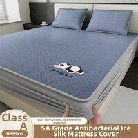 NAIYOUCHENG | Antibacterial Icy Silk Cool Bedding Set