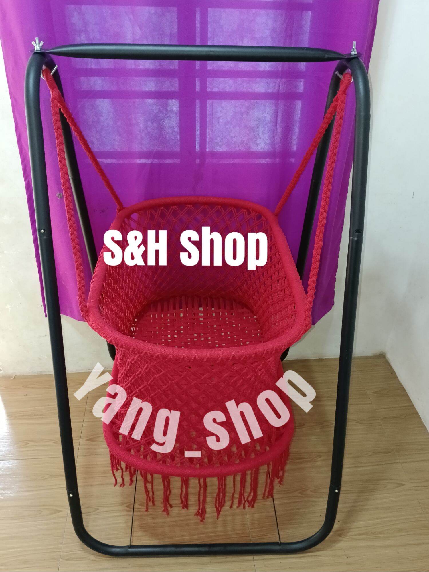 Baby duyan super pino masinsin LONG HANDLE with Metal stand and Swing chair cloth