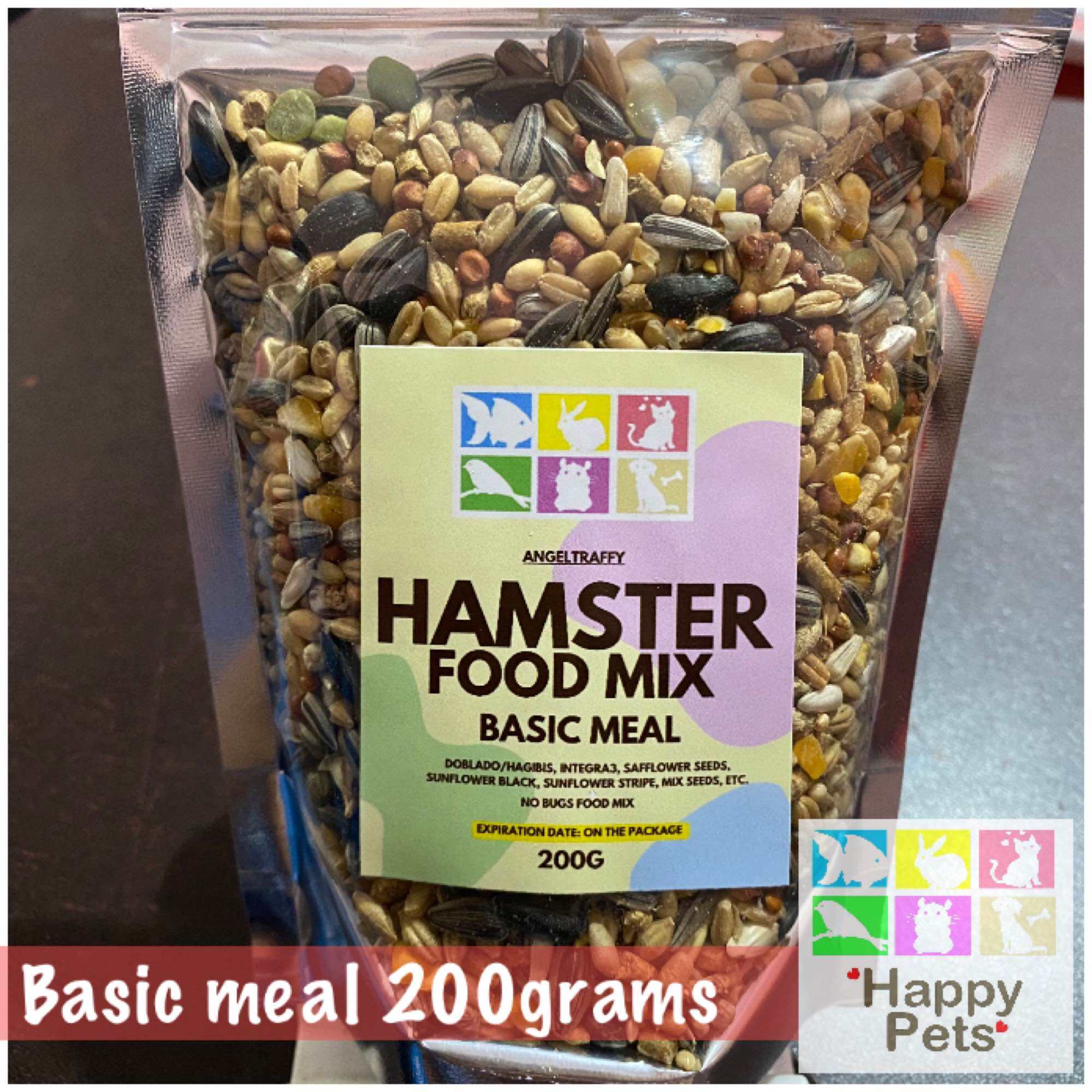 Hamster basic food mix 200grams for hamsters, mice and rats
