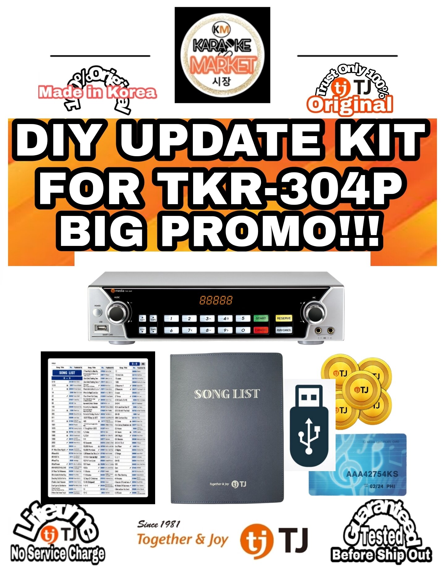 TJ Media DIY UPDATE KIT for TKR304P Lazada PH