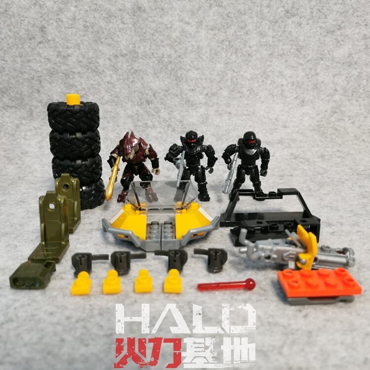 Mega Bloks Halo Bulk Mini Action Figure Anime Movable Soldiers Dolls  Assemble Building Blocks Boys Collection Model Toys 5.5Cm