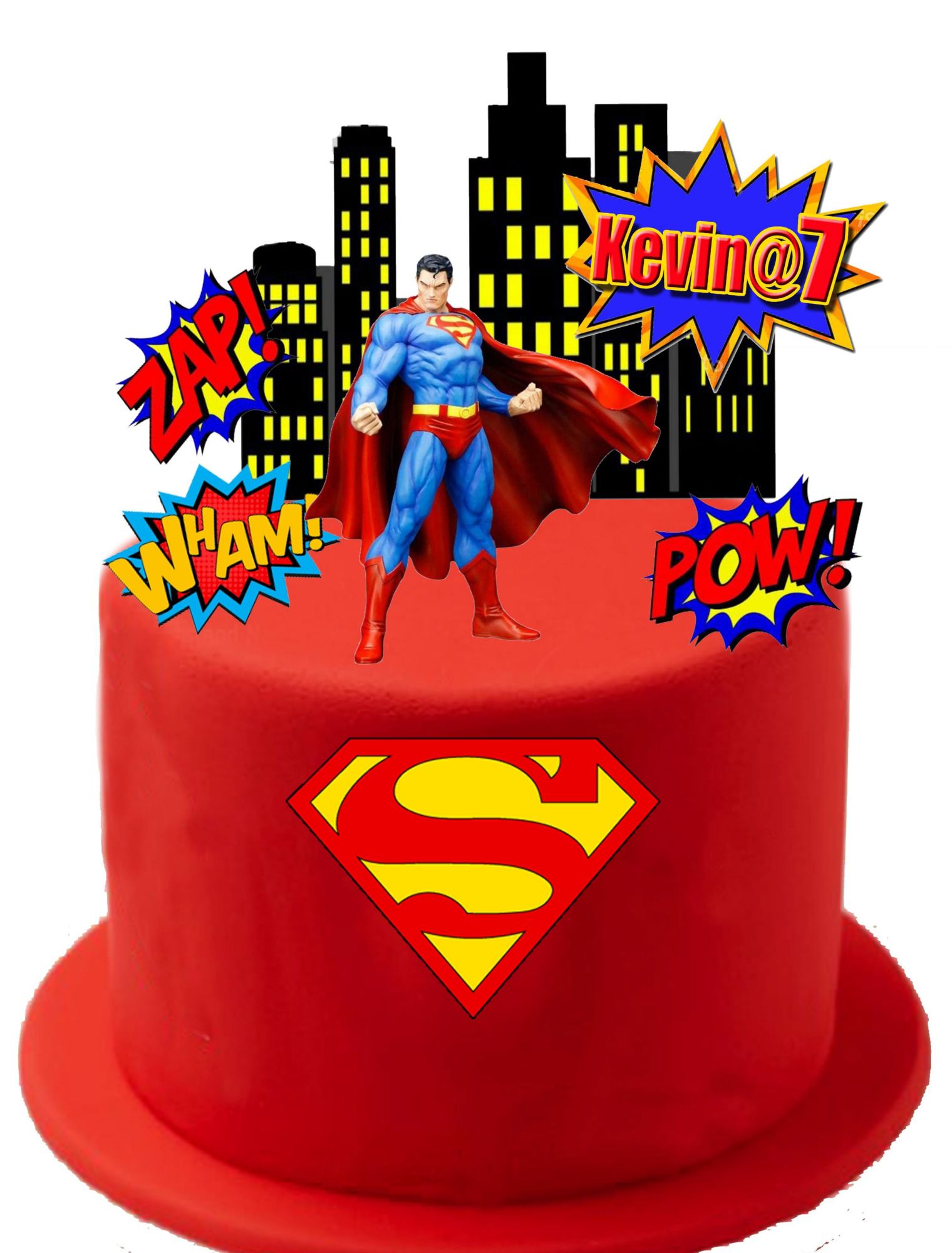 Buy Superman Logo Photo Cake
