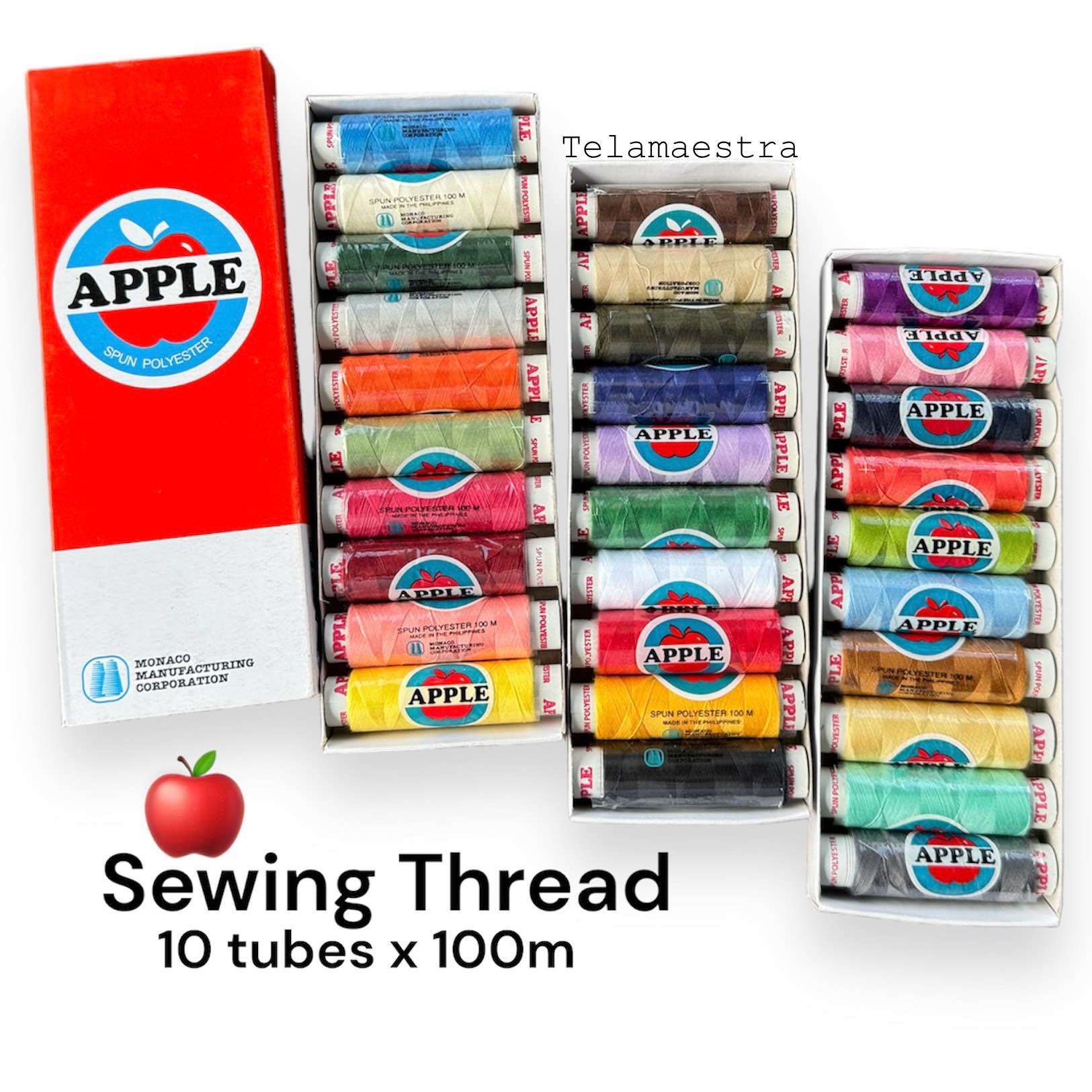 Apple thread Sewing Sinulid 100m 10tubes/box