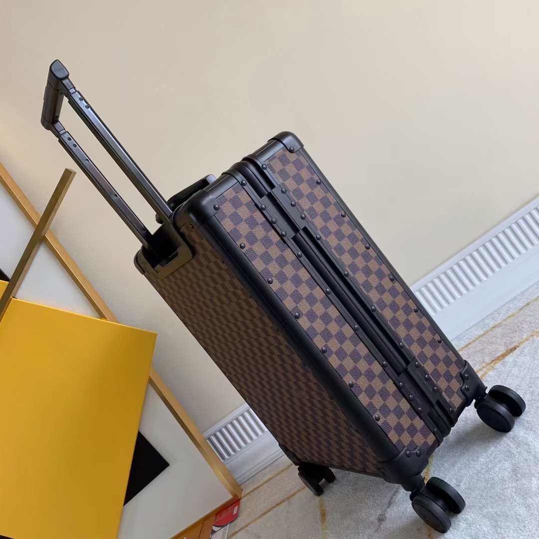 Louis Vuitton, valise cabine à roulettes, toile damier.H…
