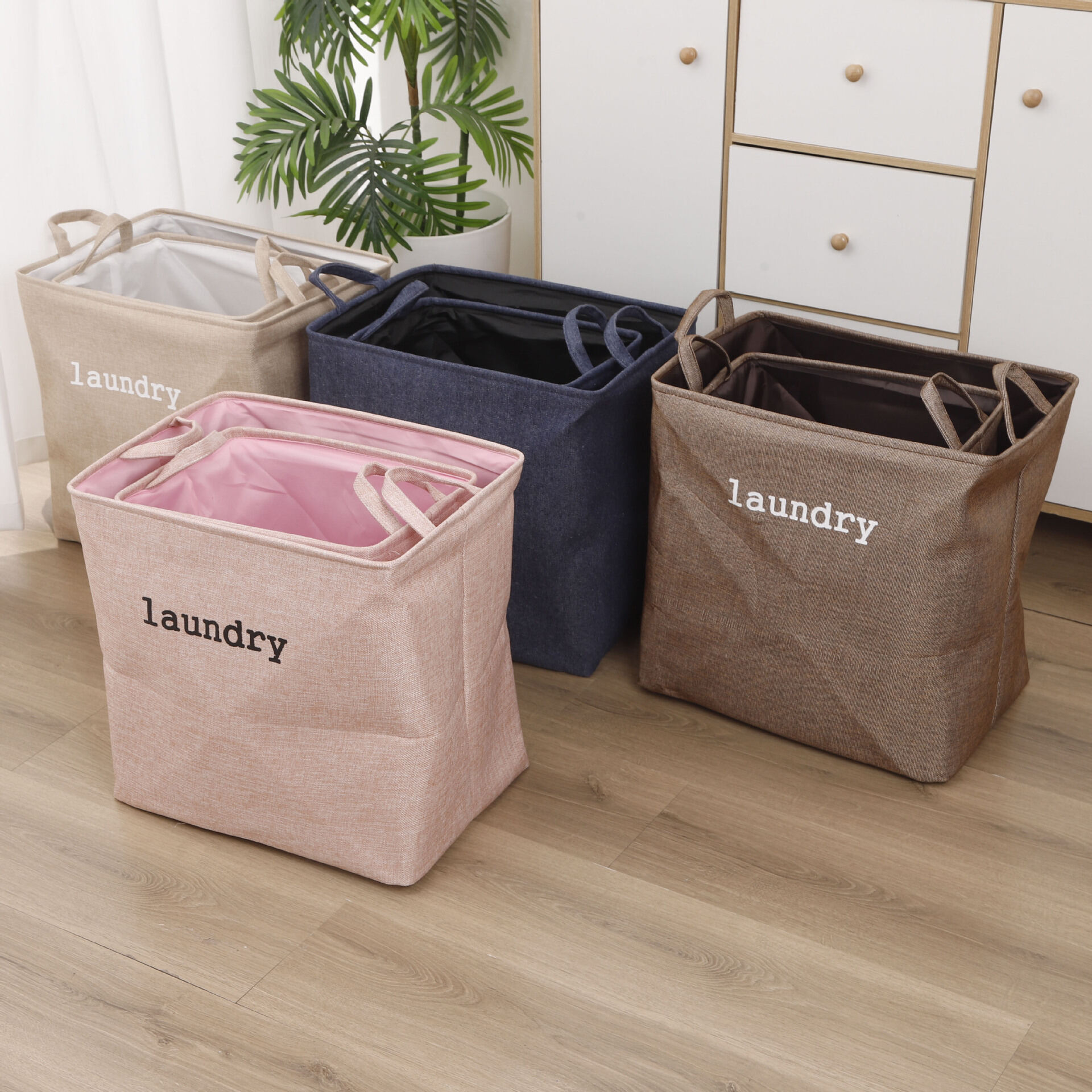 Large Foldable Fabric Laundry Hamper Presyo  637 Piso*Libreng Shipping