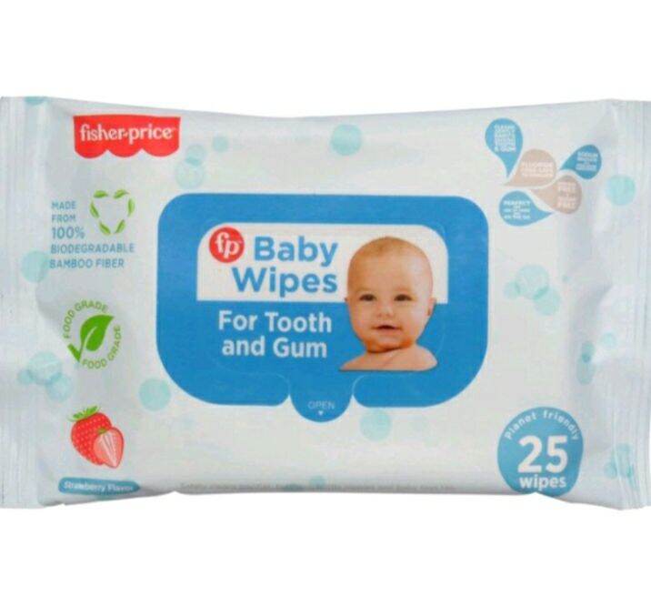 FISHER PRICE BABY WIPES FOR TOOTH AND GUMS (25SHEETS) Lazada PH