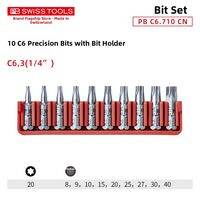 PB Swiss Tools | Extended Super Hard Star Screwdriver Bits