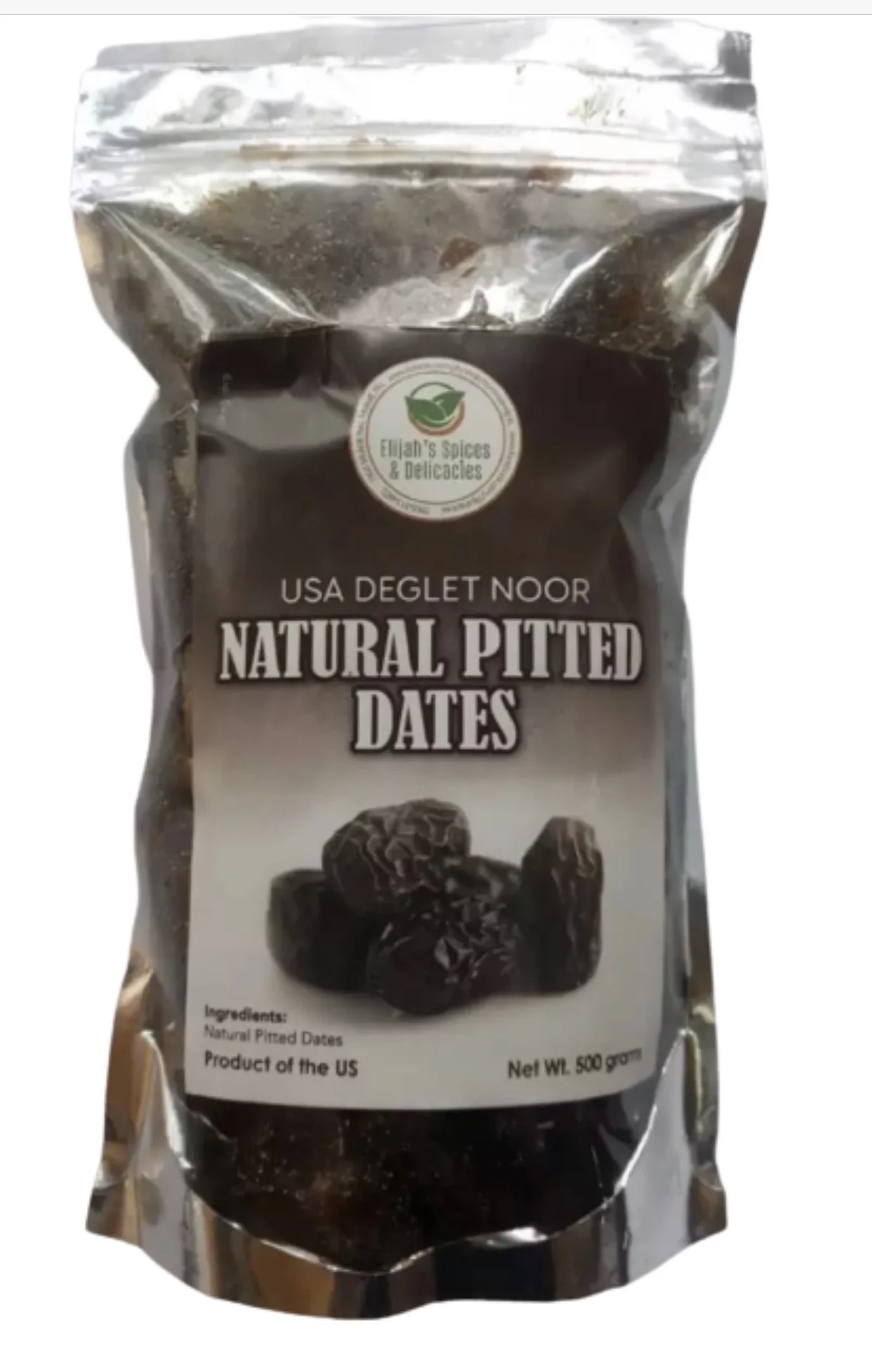 Deglet Noor Natural Pitted Dates 500 grams