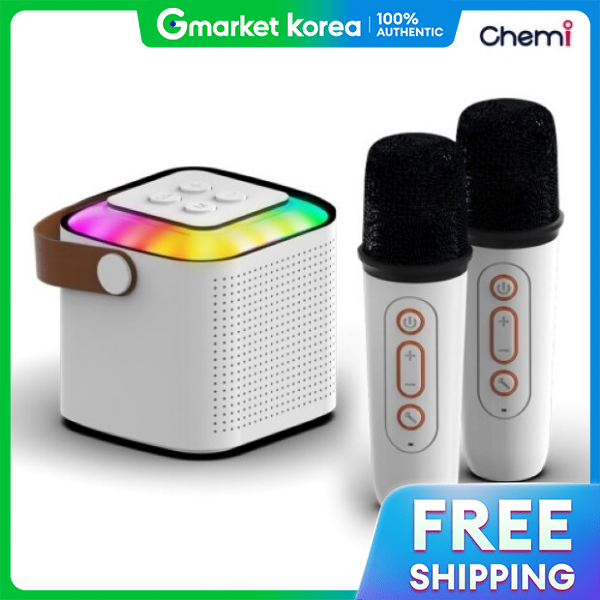 Kemi Bluetooth Karaoke Speaker Rock Classic Disco Busking Dual Microphone Hibt-Mr03