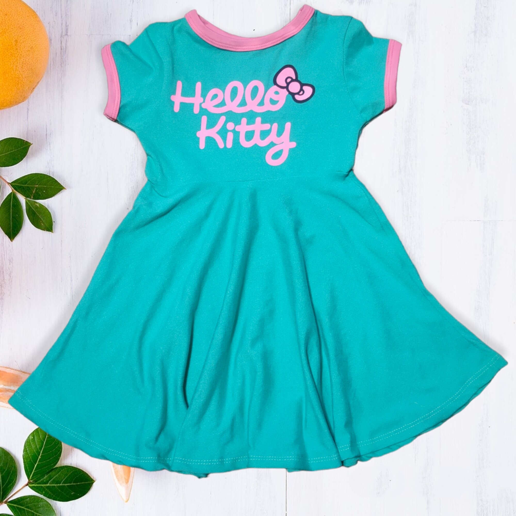 Trendy Kitty Dress For Kids 2-4 & 5-7 Freesize