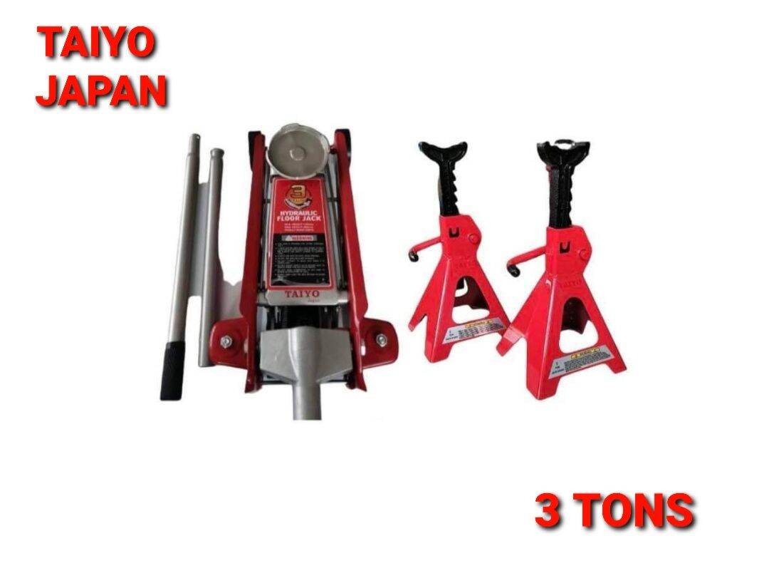 HEAVY DUTY FLOOR JACK WITH JACK STAND 3 TONS TAIYO JAPAN Lazada PH