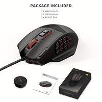 E-YOOSO X-39 Programmable Gaming Mouse Wired RGB Mouse with 18 Buttons 8 Removable Weights 5 DPI Ergonomic Grip for Computer