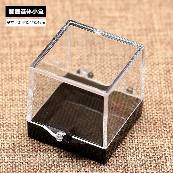Acrylic Transparent Mineral Crystal Specimen Storage Box Fossil Raw Stone Display Case Jewelry Organizer Box Sample Case. 