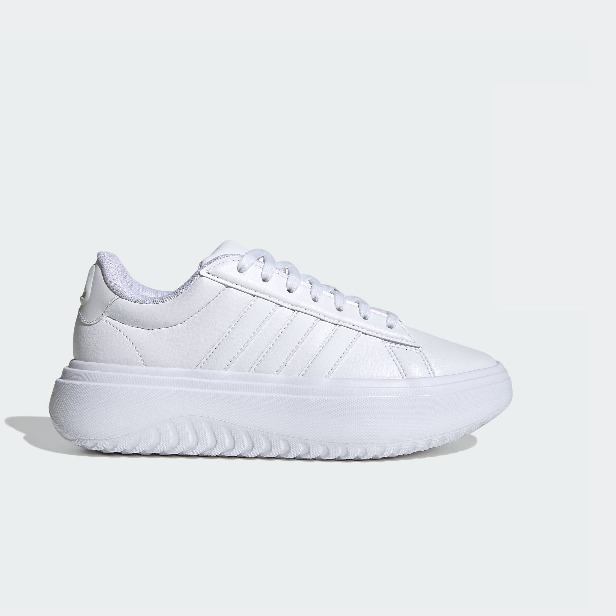 adidas Tennis Grand Court Platform Shoes Women White IE1089