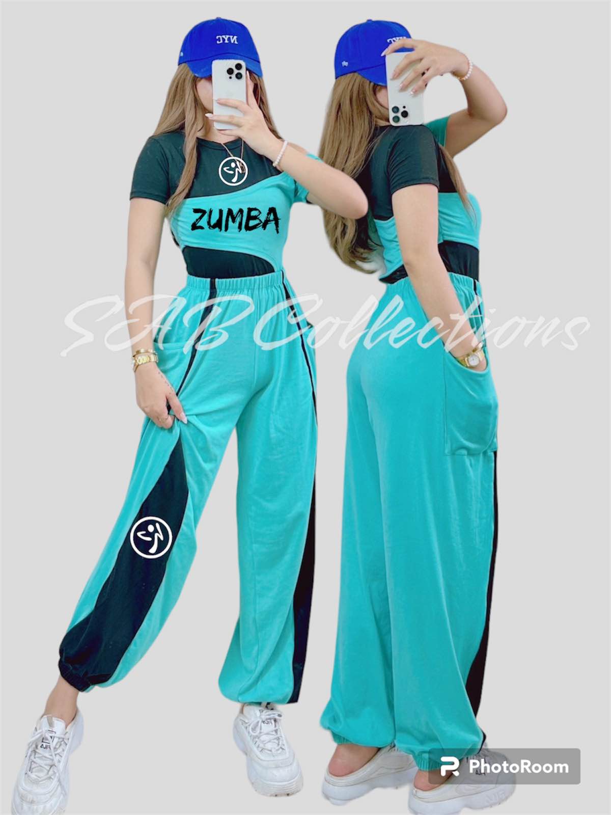 GW Printed Shirt & Pants Terno Simple Jogging Pants Coords Zumba