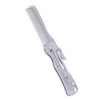 Boundless Voyage Folding Titanium Hair Comb EDC Gear Combs Pocket Comb Hair Styling & Moustache Care Ti9011O