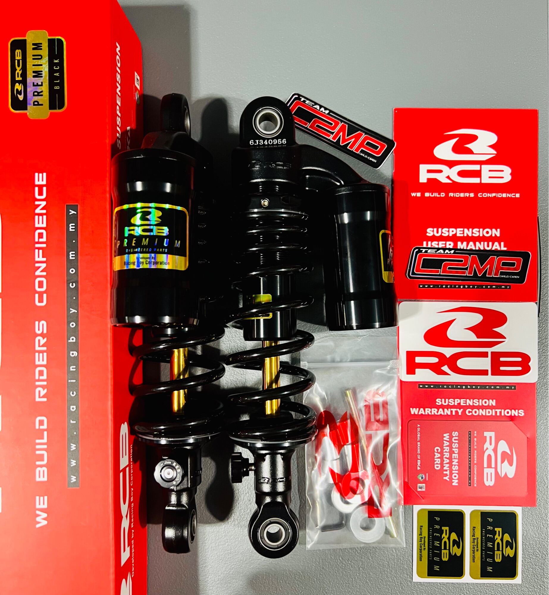 RCB Dual Shock MB2 + Series 275mm for Yamaha Underbone Vega Force ...