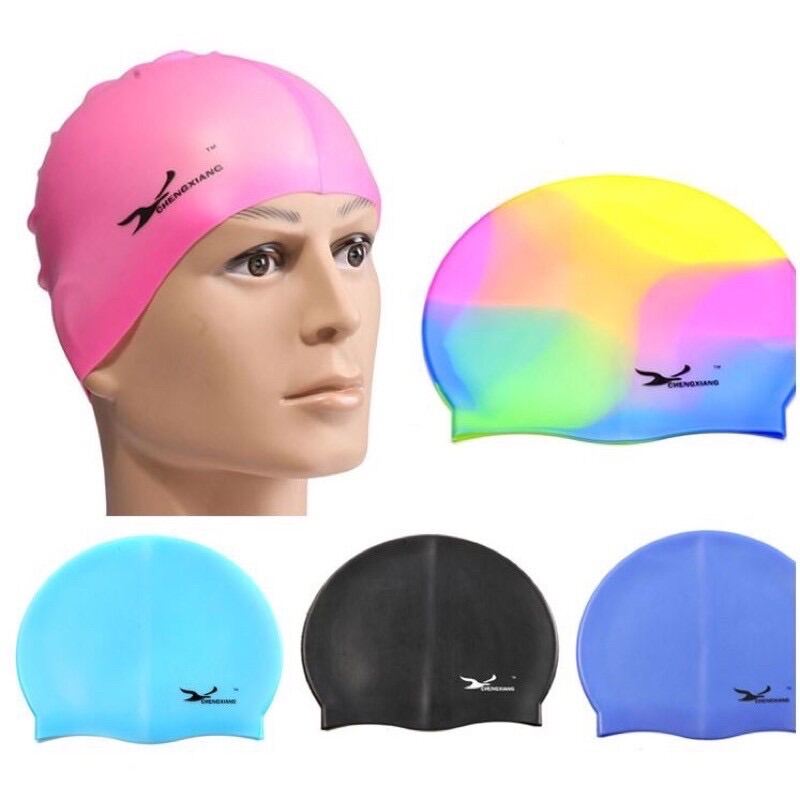 High Quality Unisex Adult Kids Silicone Waterproof Swim Cap