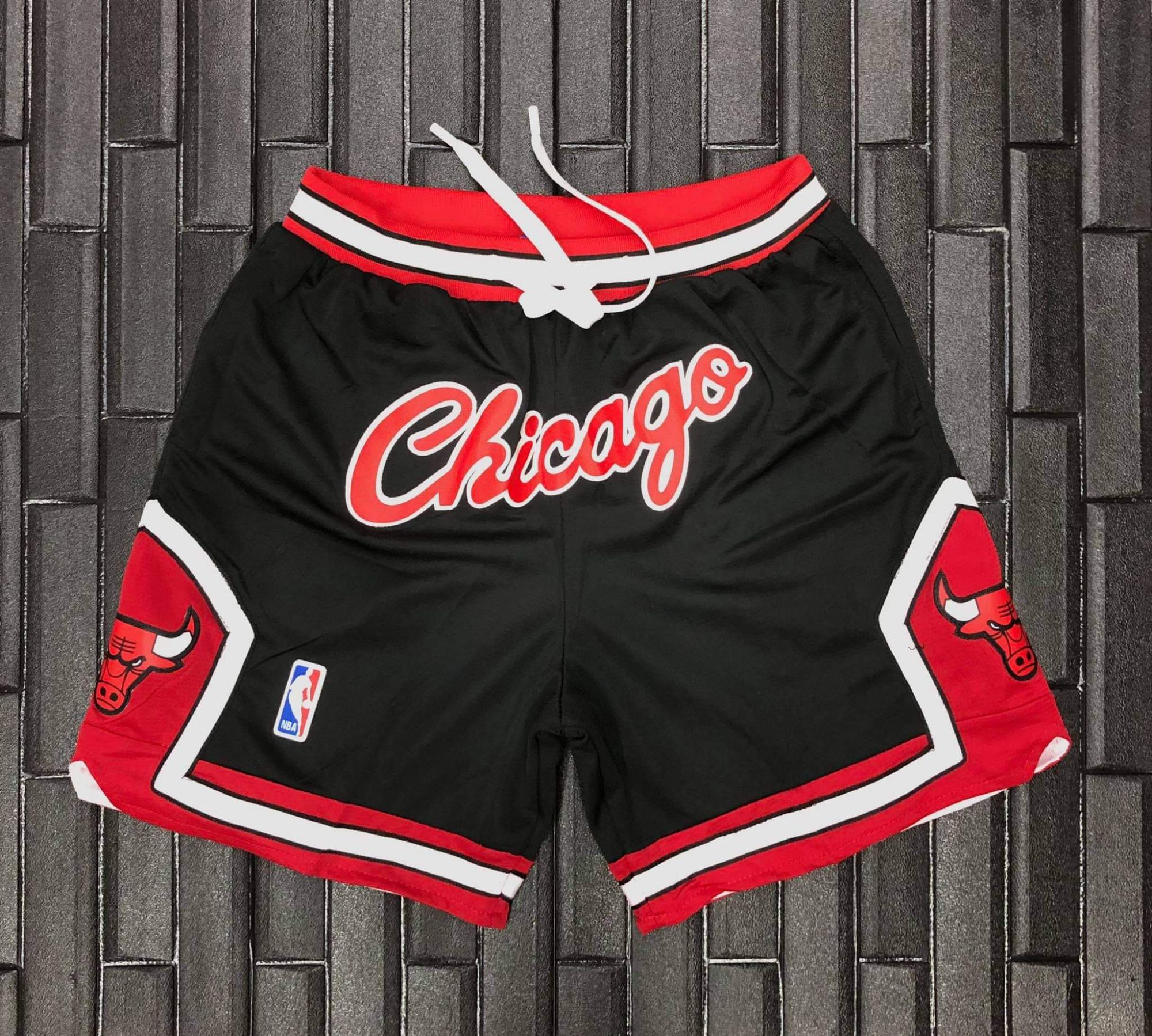Retro Chicago Bulls Basketball Shorts Men's Pants Vintage Jersey Stitched 