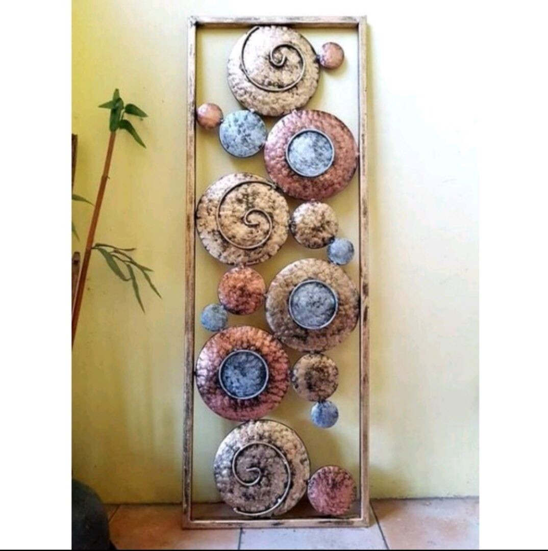Circle Art Design Rectangle Frame Wall Decor Lazada PH
