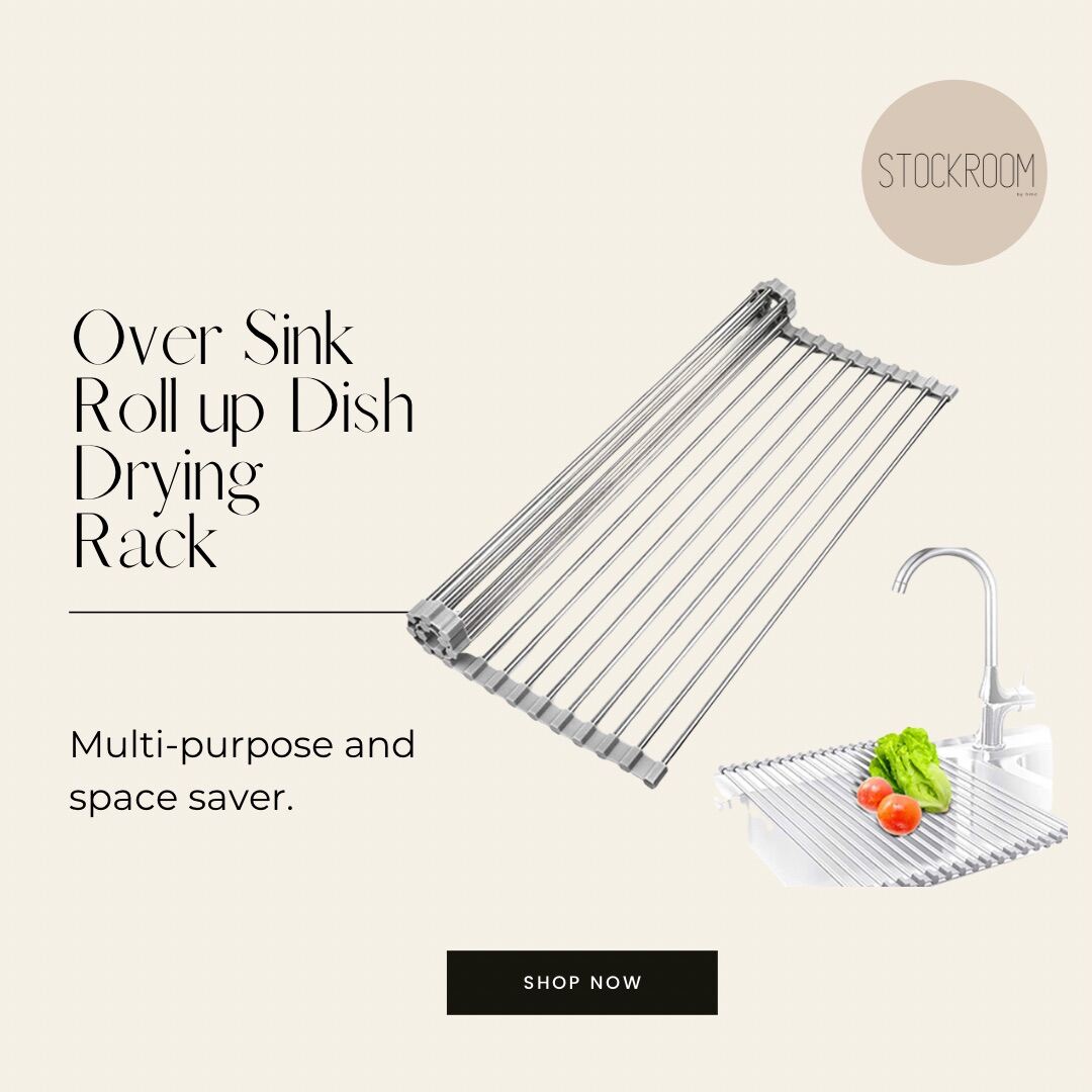theSTOCKROOM Over Sink Roll up Dish Drying Rack Lazada PH