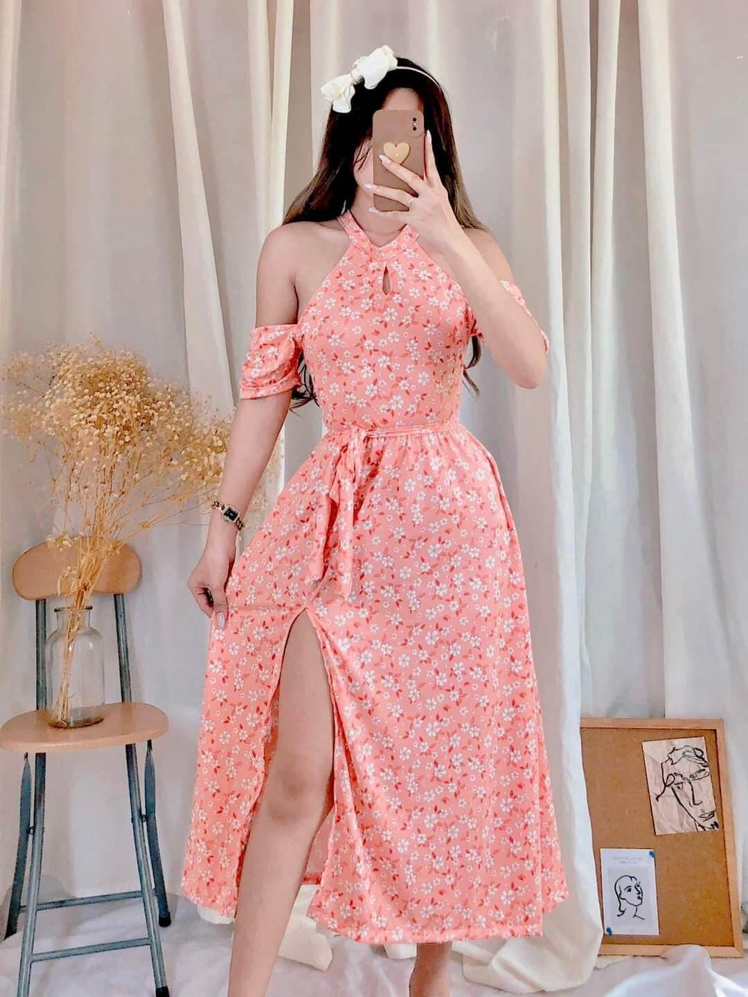 Lotlot Slit Maxi Dress New Collections Bakuna Dress Slit Dress Lazada Ph 8895