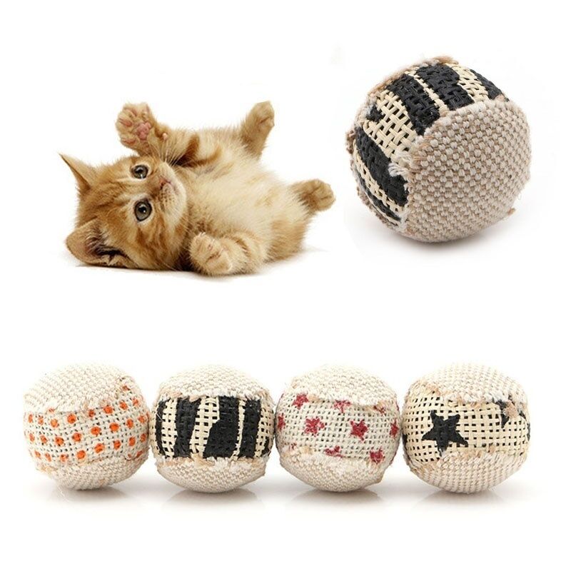 1 Pcs Ball Cat Toy Interactive Cat Toys Play Chewing Rattle Scratch Catch Pet Kitten Cat Exercise Toy Balls(style Random). 