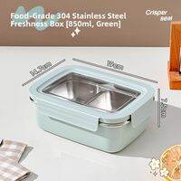 WODEBAIHUI | Food Grade 304 Stainless Steel Portable Lunch Box