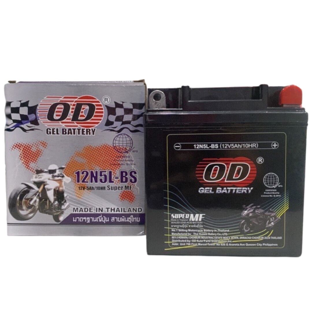 OD Battery 12N5LBS Mio Sporty, Wave Alpha, Raider J Lazada PH