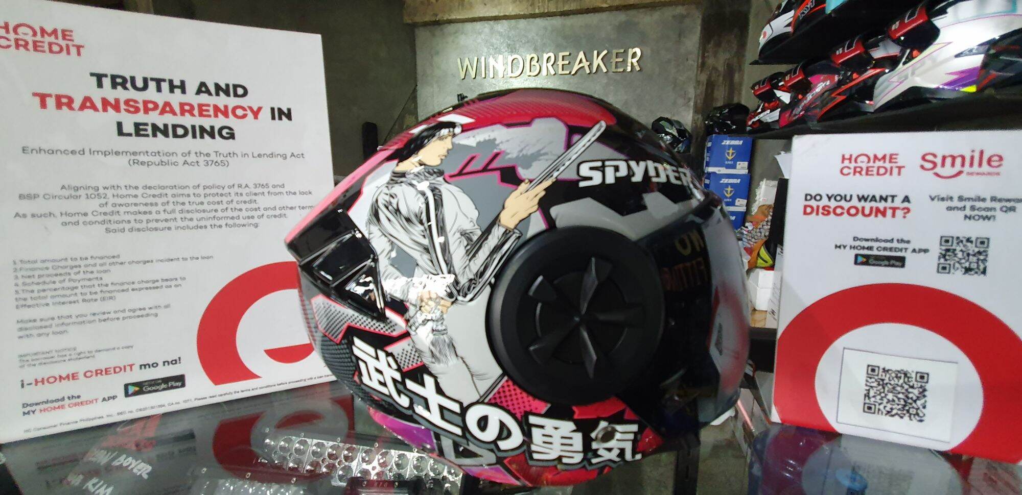 Spyder helmet 2024 home credit