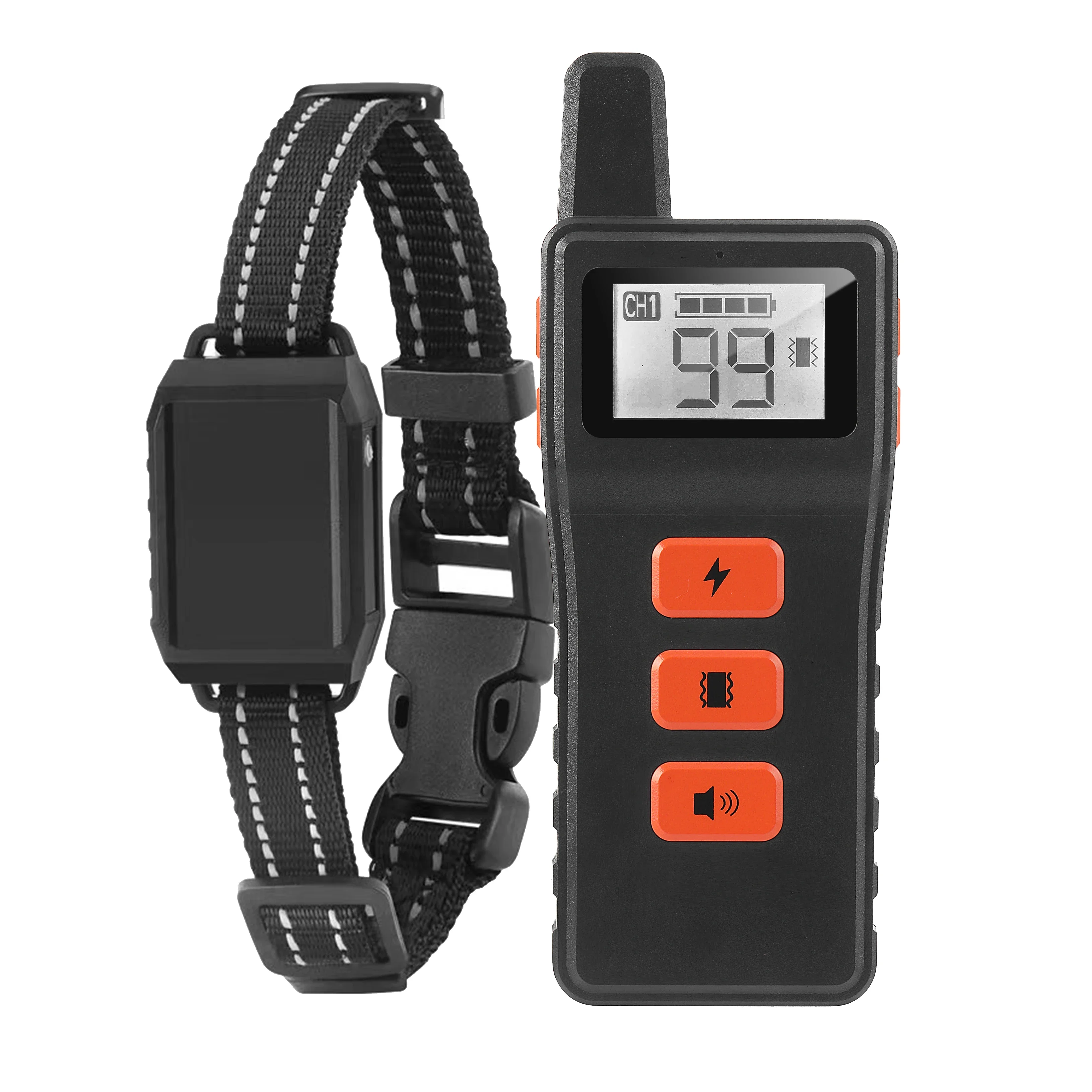 Electric Waterproof Anti-barking Pet Dog Training Collar LED Display No remote control required