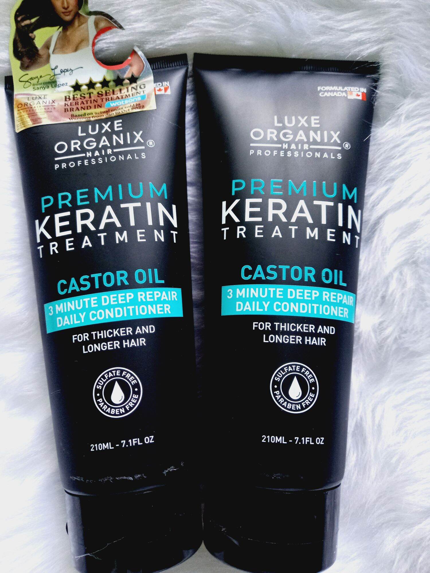 Luxe Organix Keratin Treatment Castor Oil Conditioner for Thicker Hair