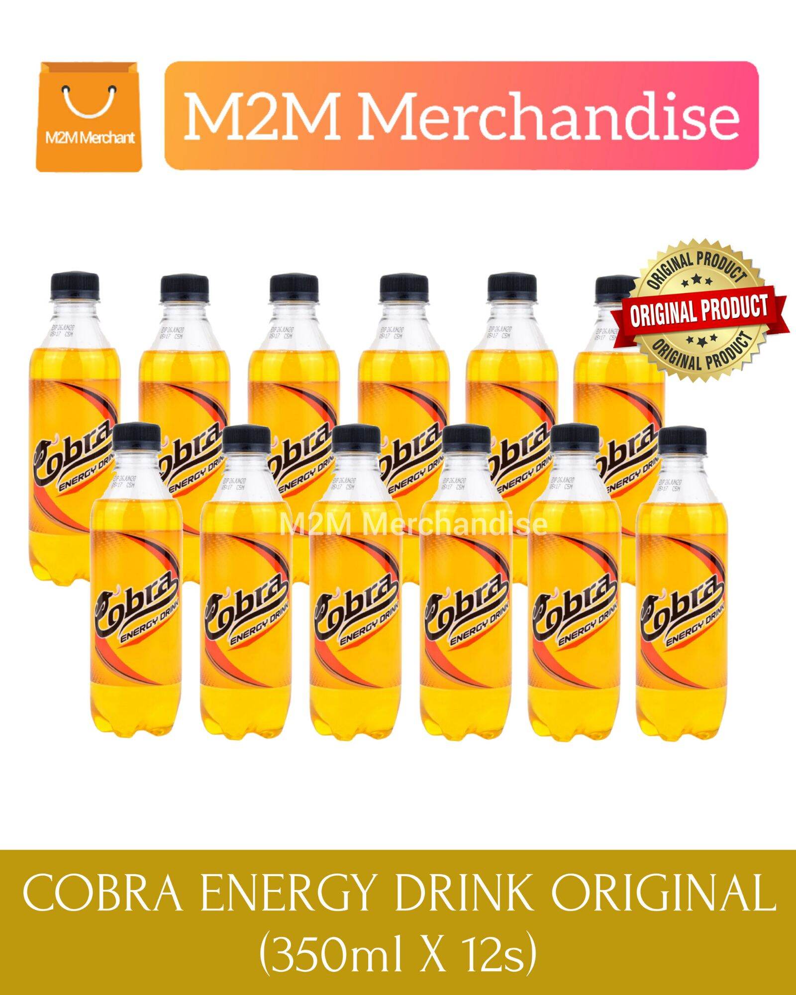 COBRA ENERGY DRINK ORIGINAL (350ml X 12s) Lazada PH