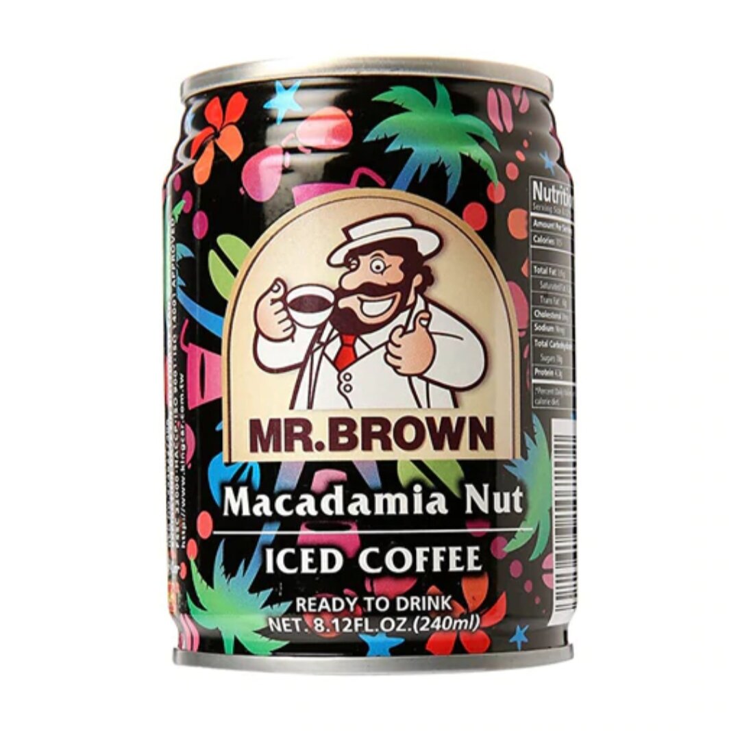 Mr. Brown Macadamia Nut Iced Coffee in Can 240mL Lazada PH