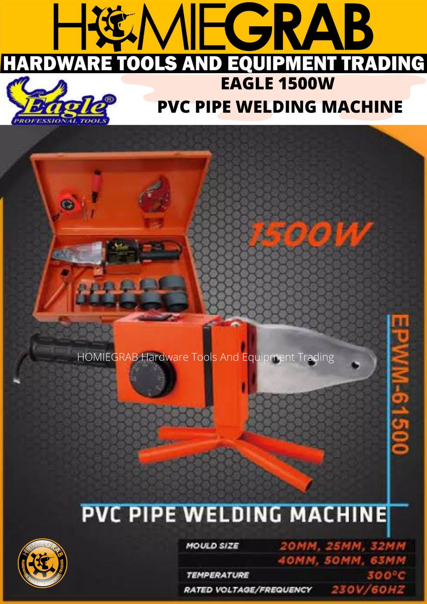 EAGLE 1500W PVC Pipe Welding Machine‼️EPWM61500‼️ Lazada PH
