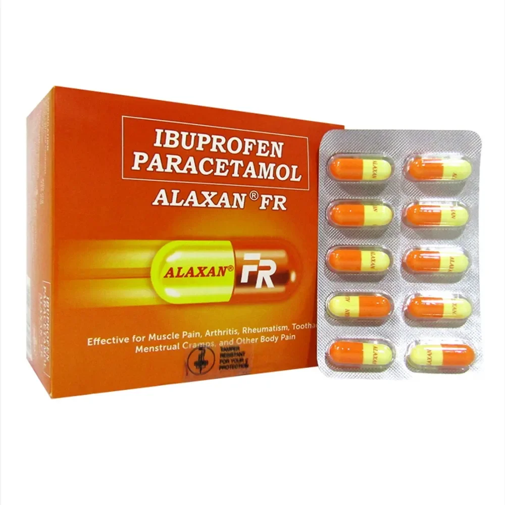 Alaxan Fr 200/325mg Capsule 10's (For Relief of body Pain and Ache