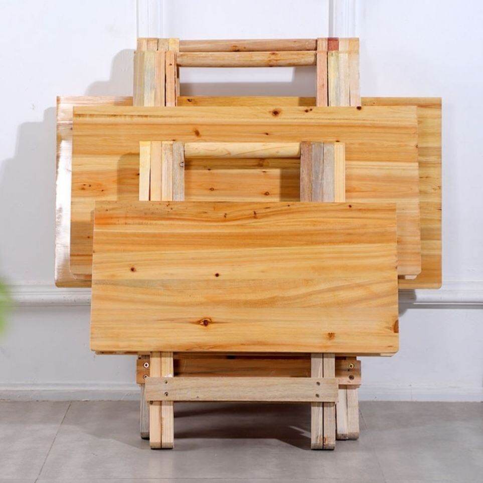 Portable Solid Wood Folding Table Household Simple Small Table Dining ...