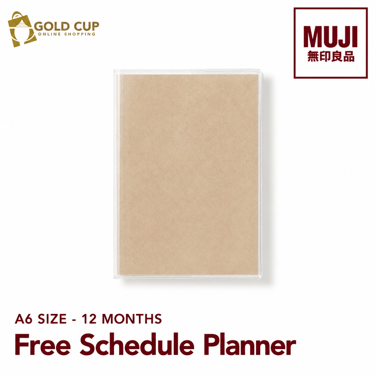 MUJI Free Schedule Planner - A6 (12 months)