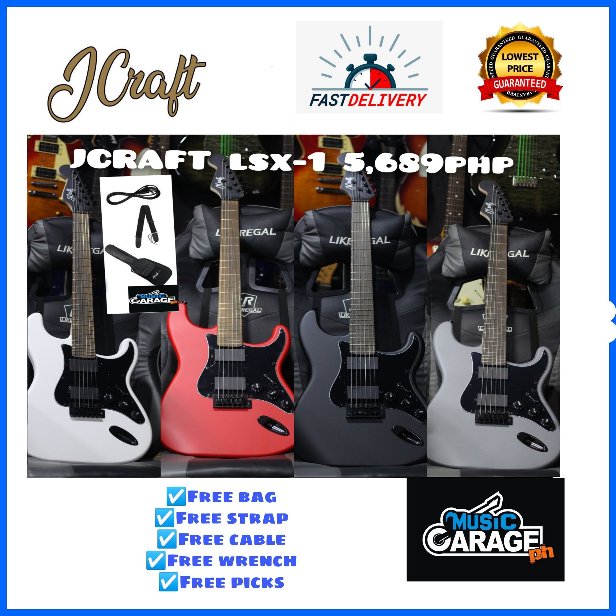JCraft 5 String Precision Bass Guitar with Active Pick Up ( PB-2-5A / PB25A  ) – GUITARLICIOUS.MY