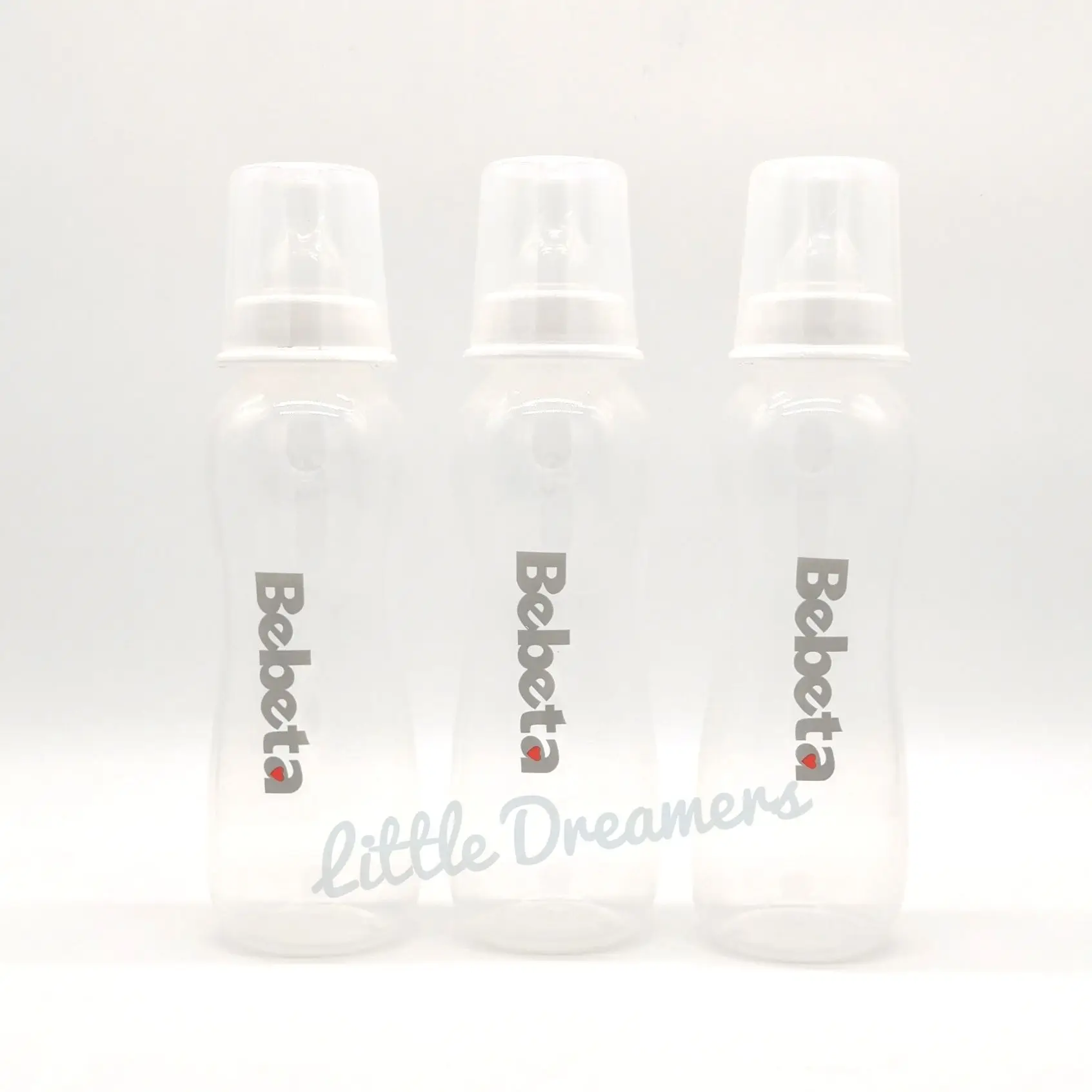 Bebeta 12oz. White Bottle Pack of 3 with Measuring Cup