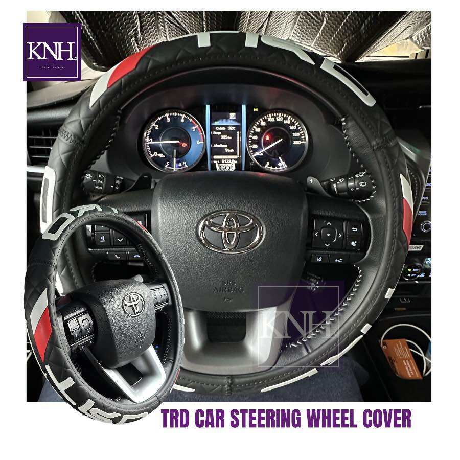 KNHS TRD Steering Wheel Cover for Toyota Wigo Vios Avanza Innova Raize