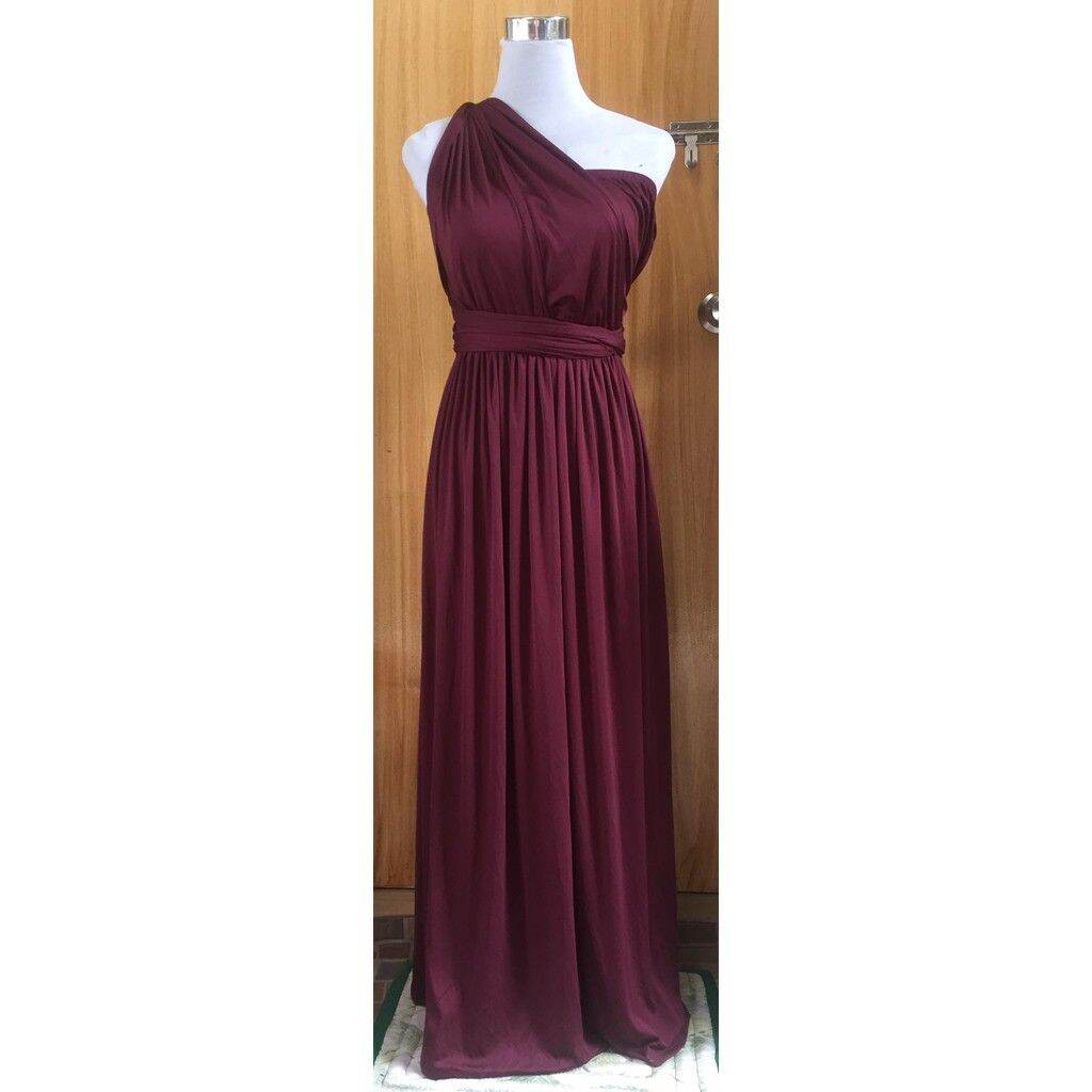 Infinity top burgundy dress